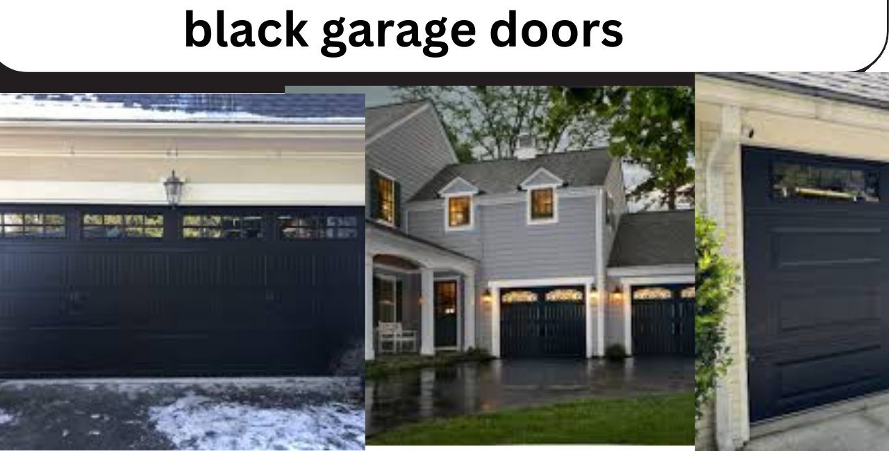 Black Garage Doors: 