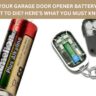 garage door opener battery