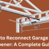 how to reconnect garage door opener