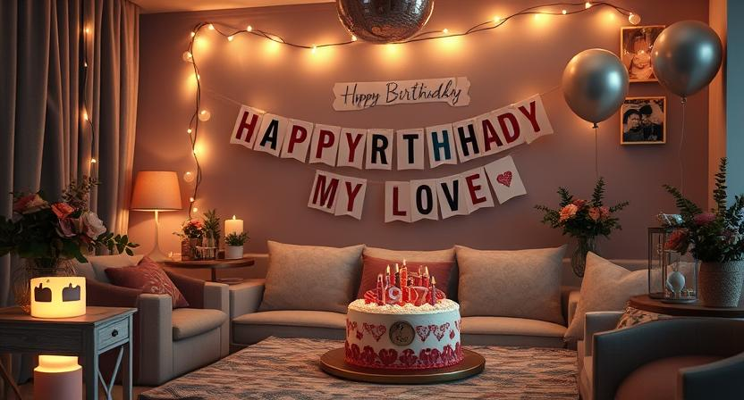 Birthday Decoration Ideas for boyfriend at Home