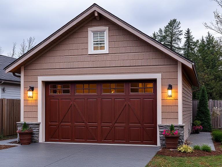 2 car garage with one door​

